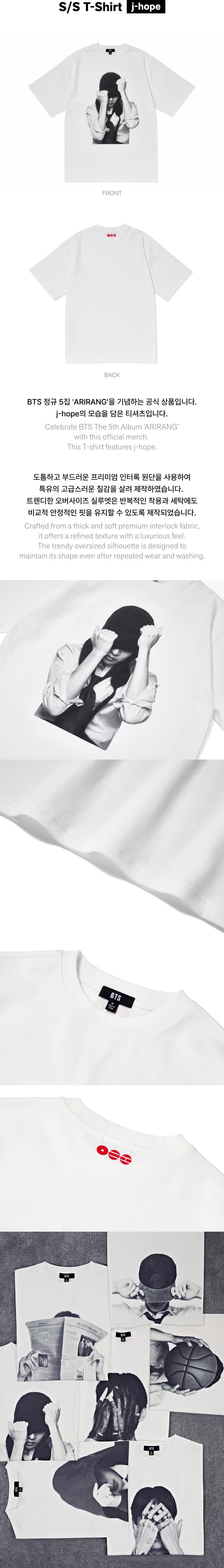 アイドル BTS ARIRANG S/S Jersey J HOPE 2ND PRE-ORDER] BTS - ARIRANG WORLD TOUR OFFICIAL MD S/S JERSEY